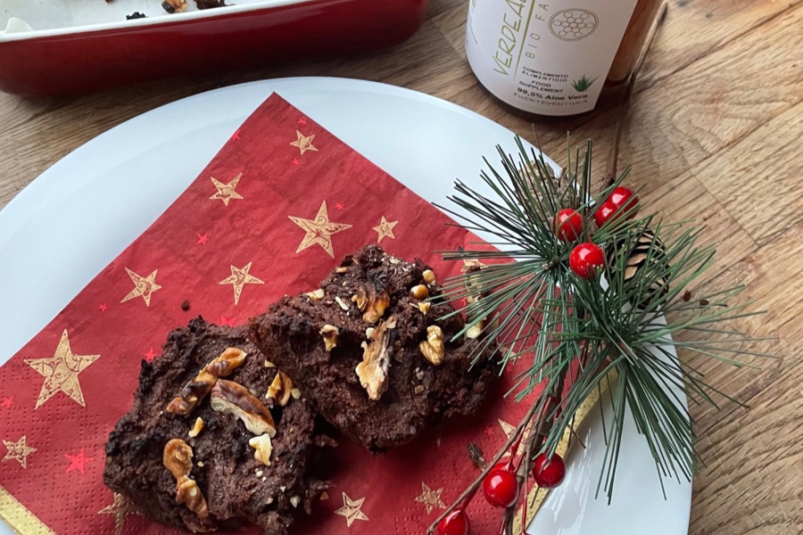 Brownie con aloe vera